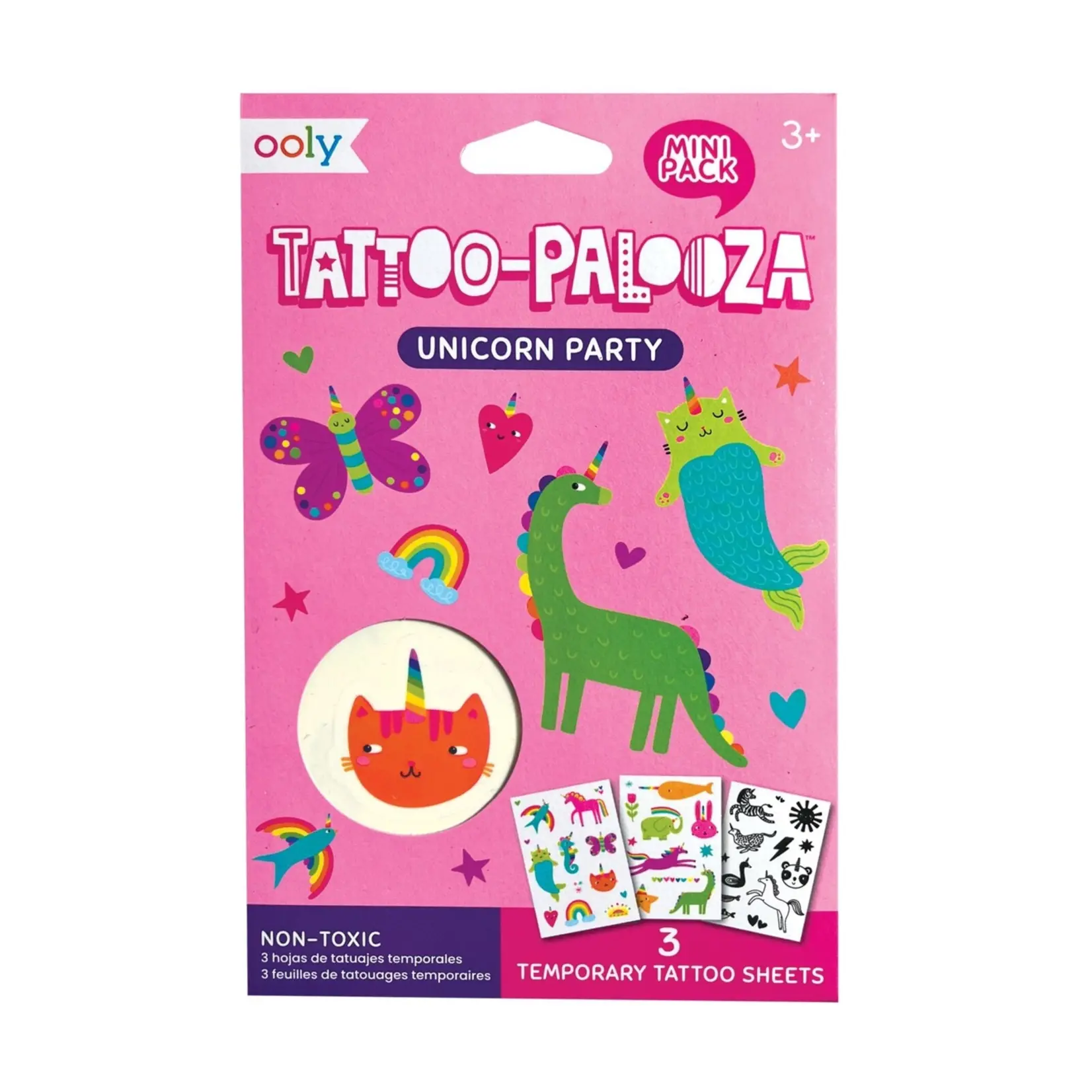 OOLY Mini Temporary Tattoos - Unicorn Party