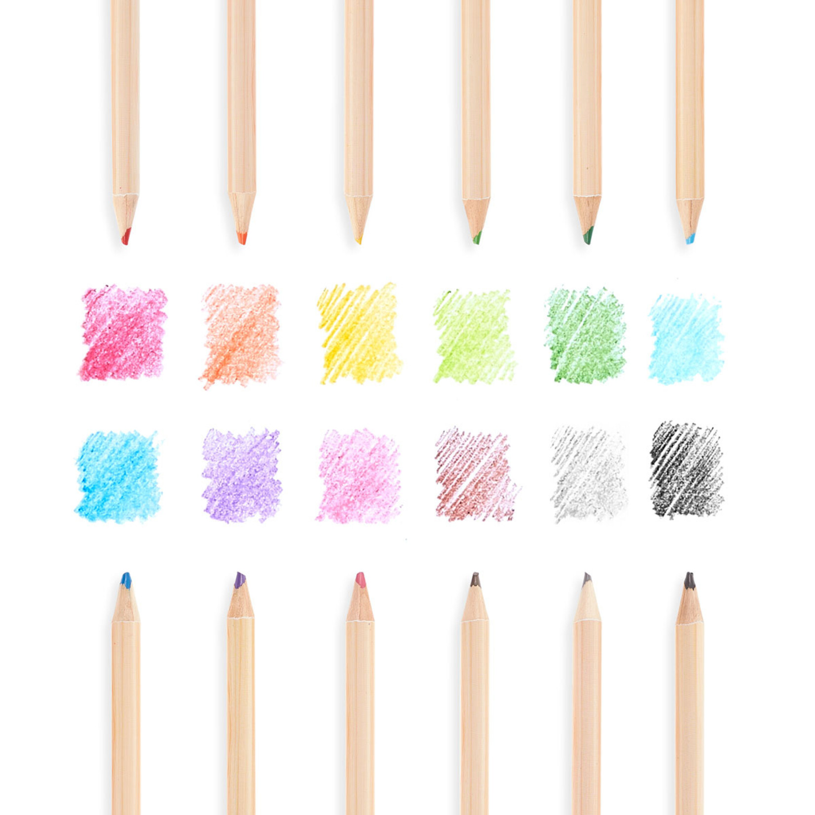 OOLY Un-Mistake-Ables! Erasable Colored Pencils