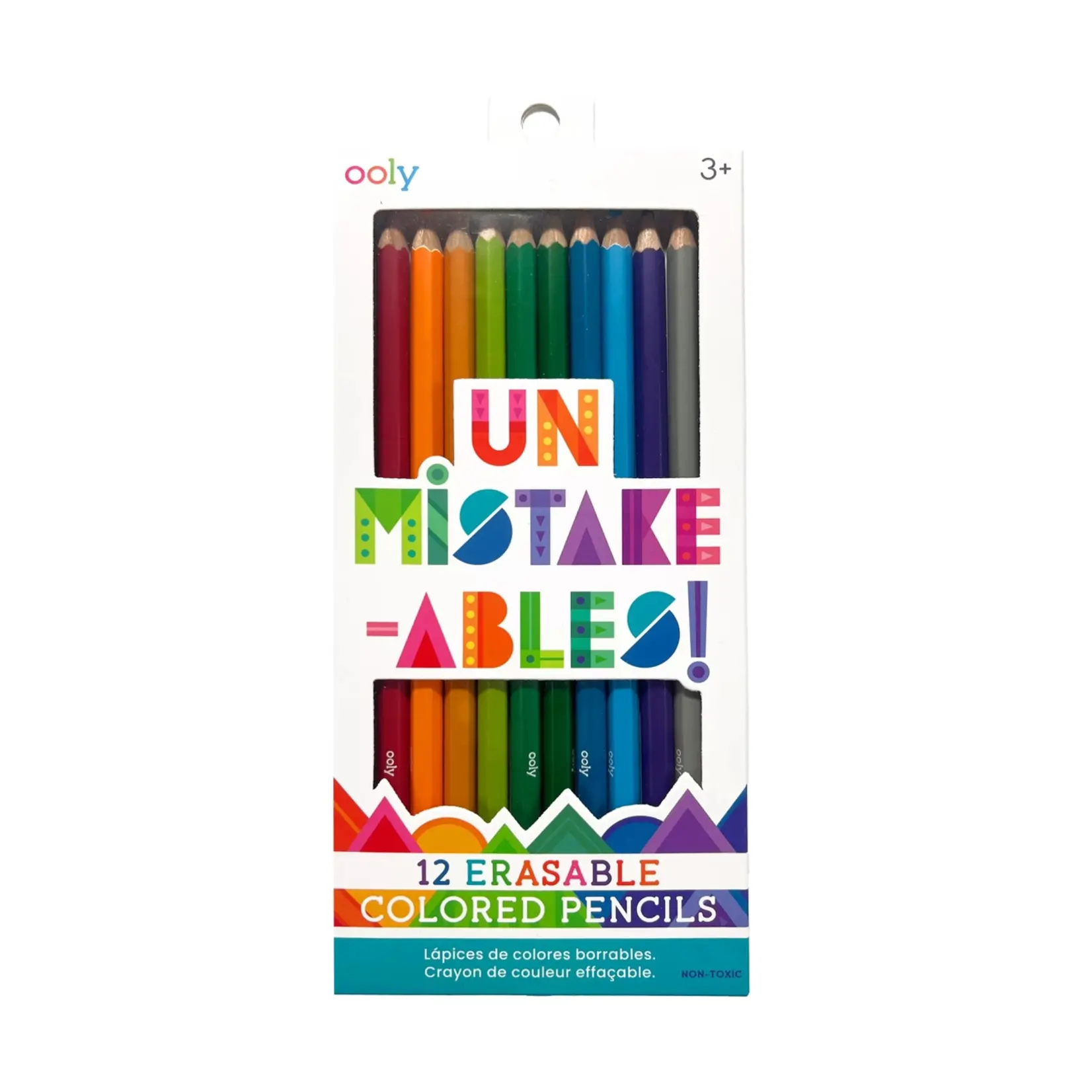 OOLY Un-Mistake-Ables! Erasable Colored Pencils