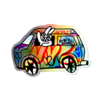 Apply Stickers Graffiti Van Psycho Bunny Sticker