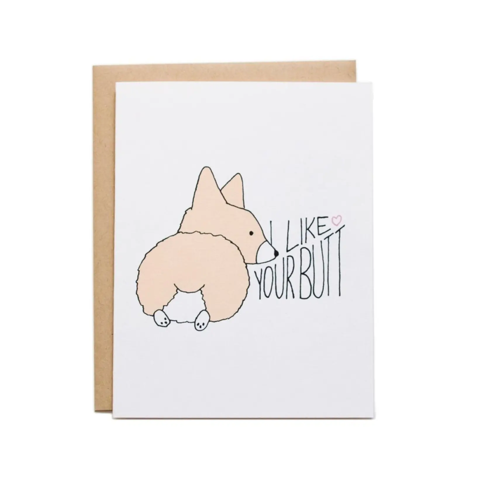 Tiffbits I Like Your Butt Corgi Card