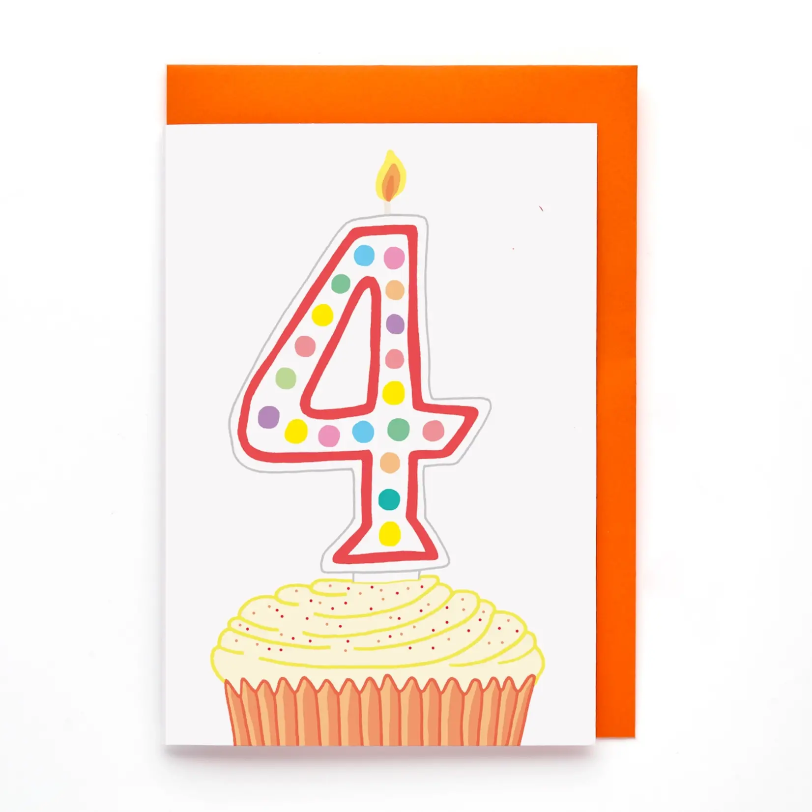 You've Got Pen On Your Face 4th Birthday Greeting Card