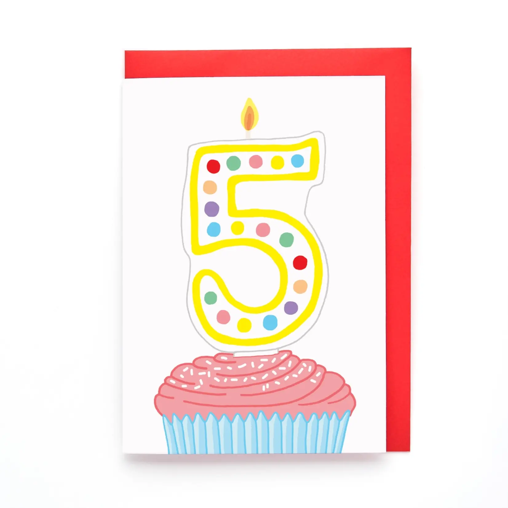 You've Got Pen On Your Face 5th Birthday Greeting Card
