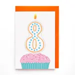You've Got Pen On Your Face 8th Birthday Greeting Card