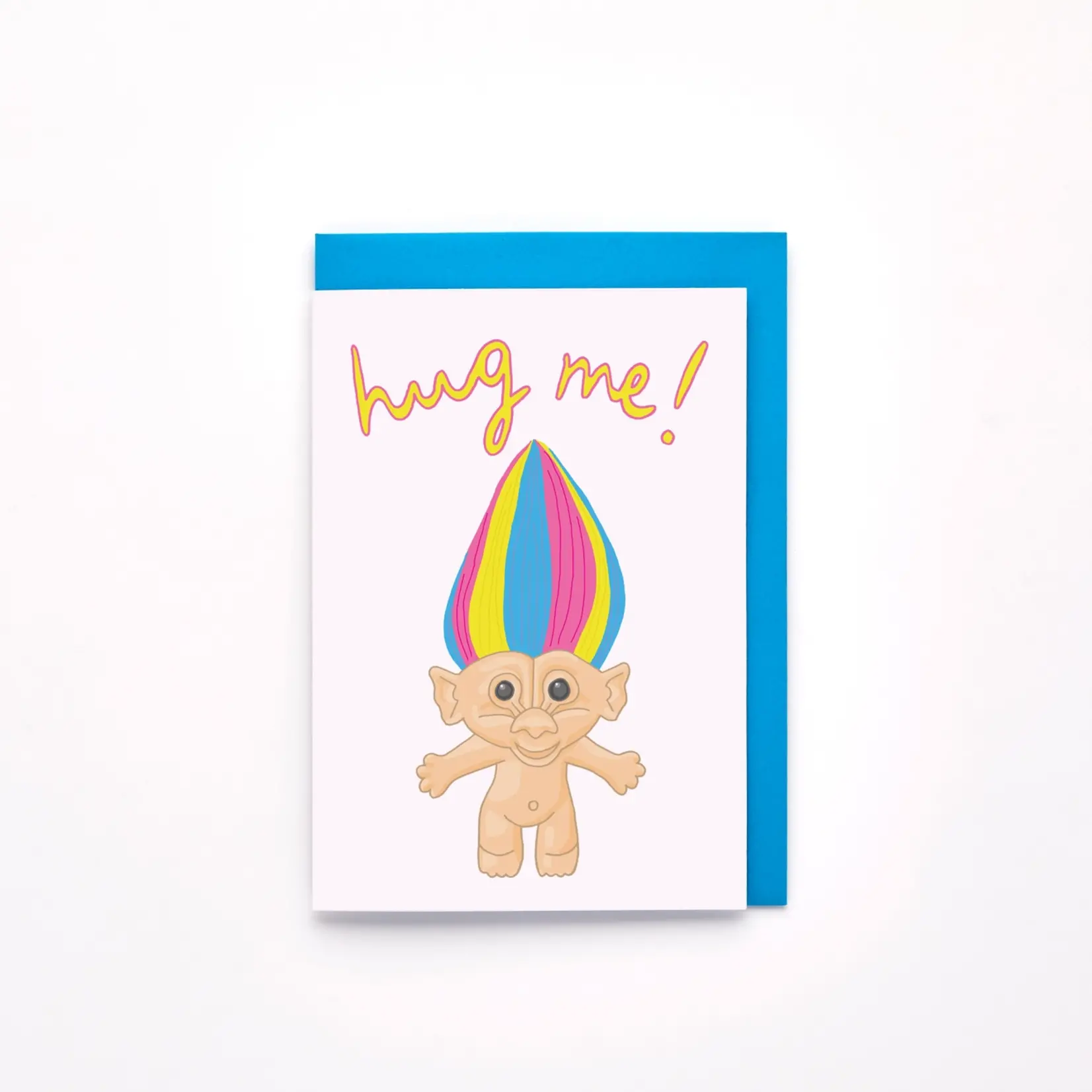 You've Got Pen On Your Face Hug Me Greeting Card