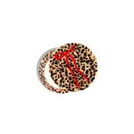 Solar Eclipse Hand-Painted Leopard Bow Compact Mirror