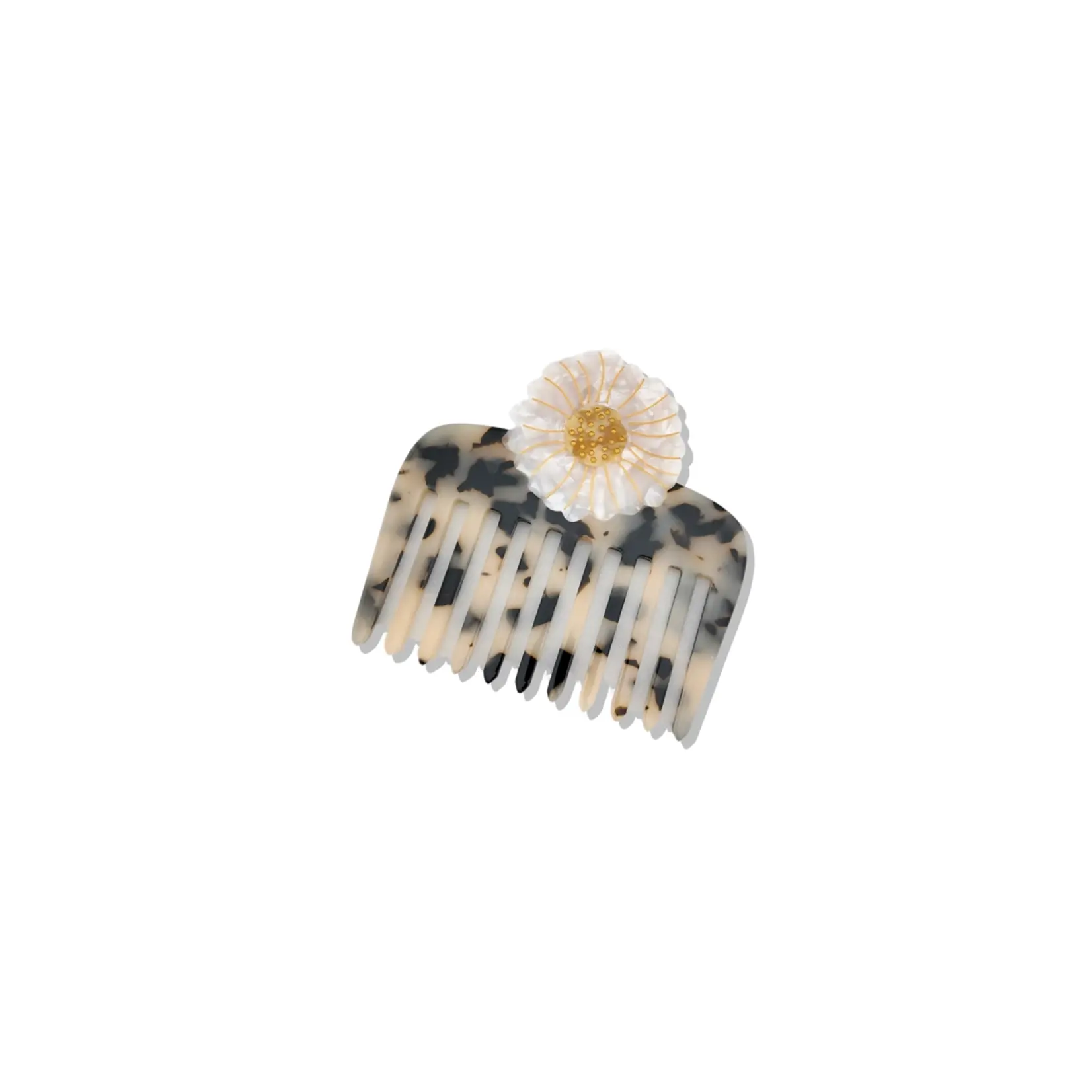 Solar Eclipse Daisy Pocket Hair Comb