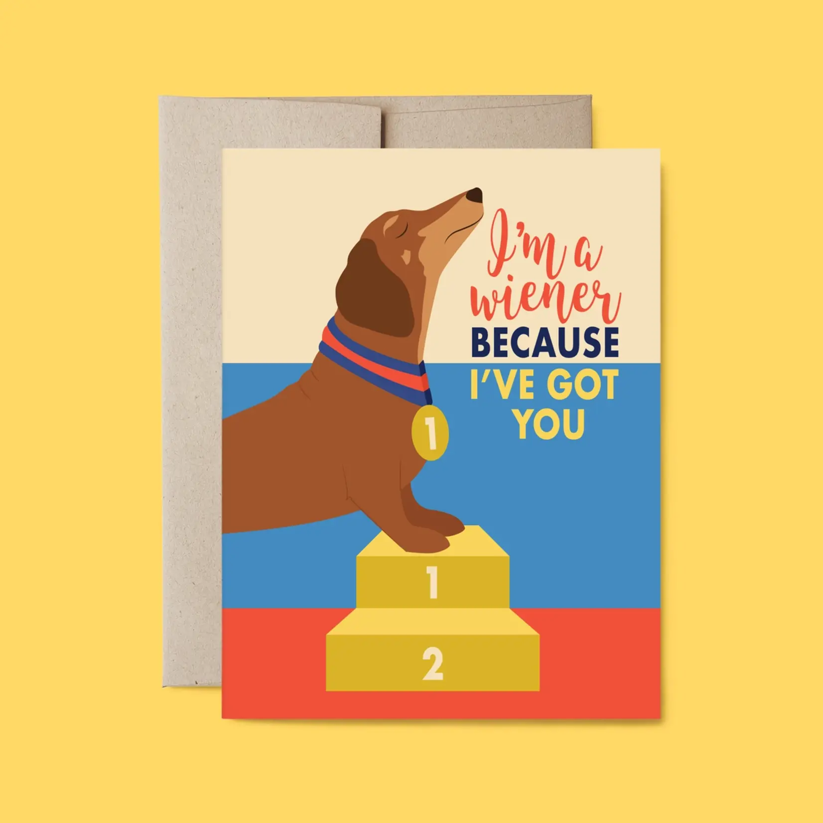 Belle Belette I'm A Wiener Card