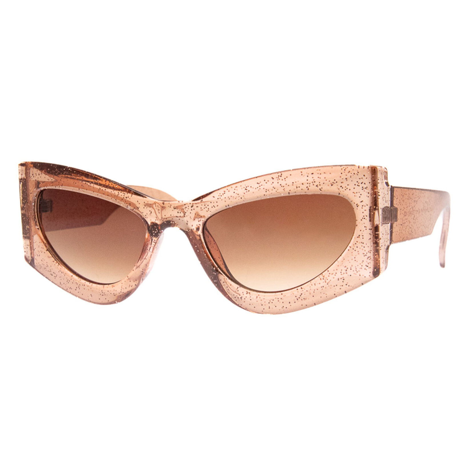 AJ Morgan Empress Sunglasses Brown Glitter