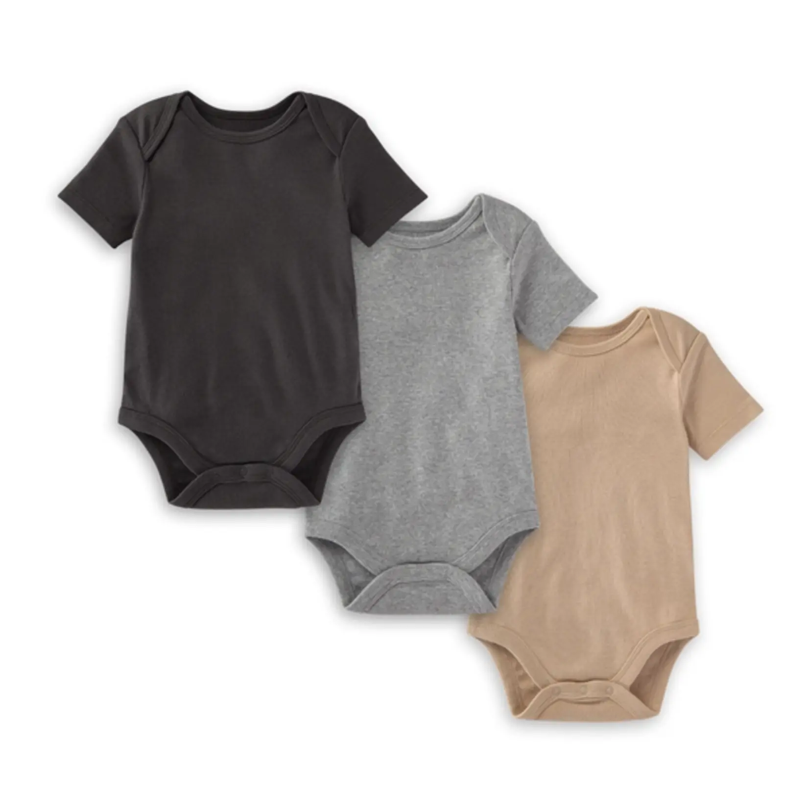 Burt's Bees Bodysuits Set-Ash