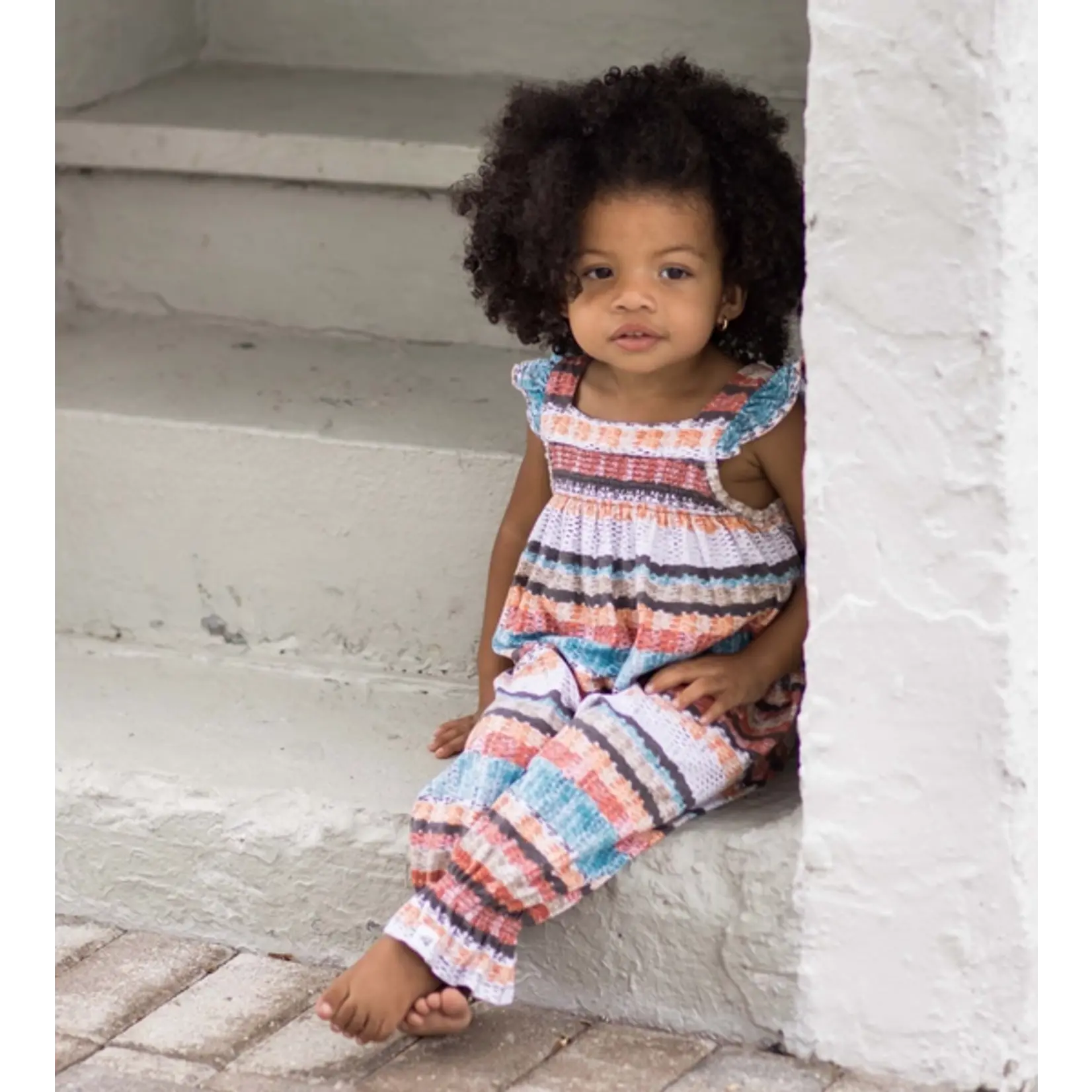 Burt's Bees Woven Stripe Jumpsuit