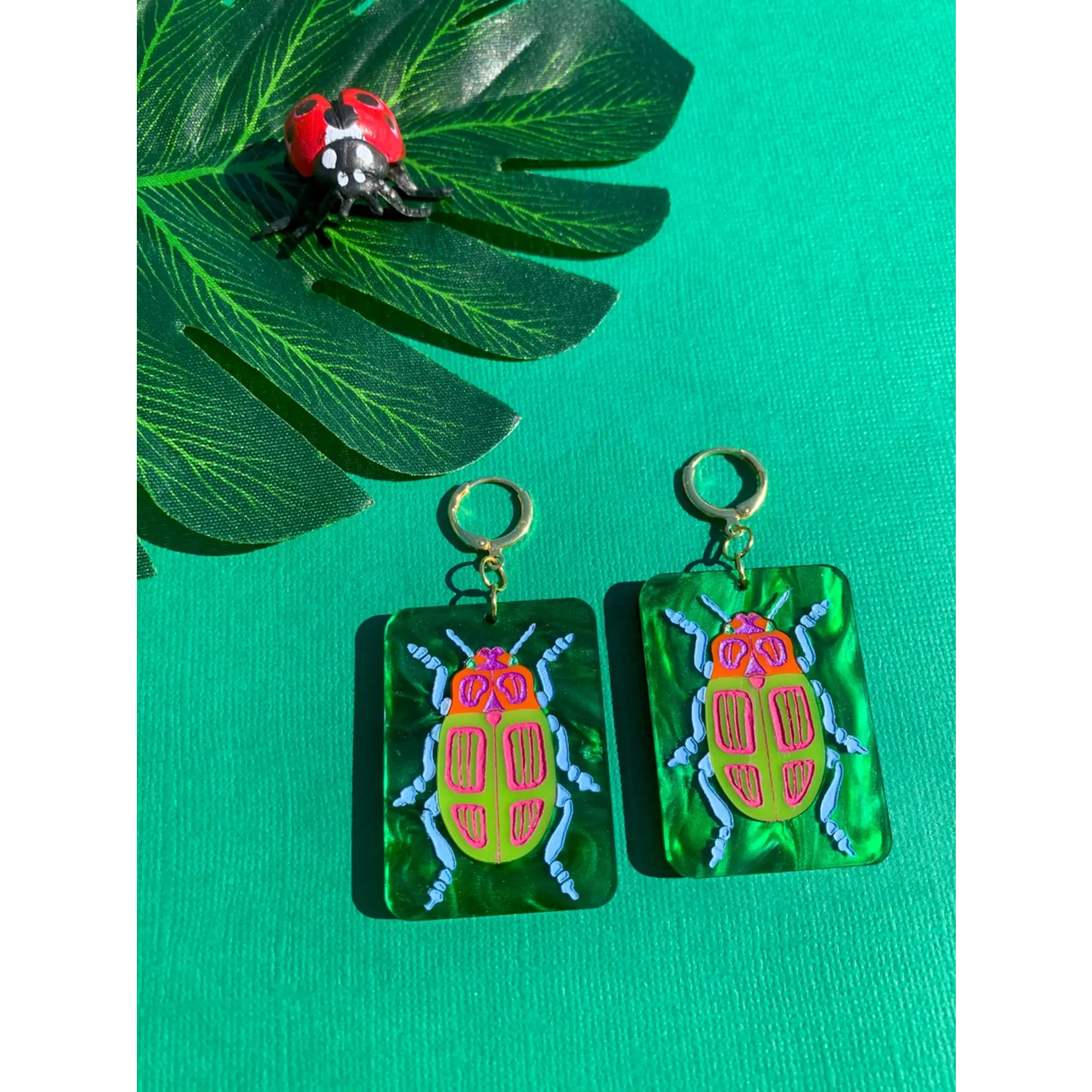 Not Picasso Big Beetles Earrings