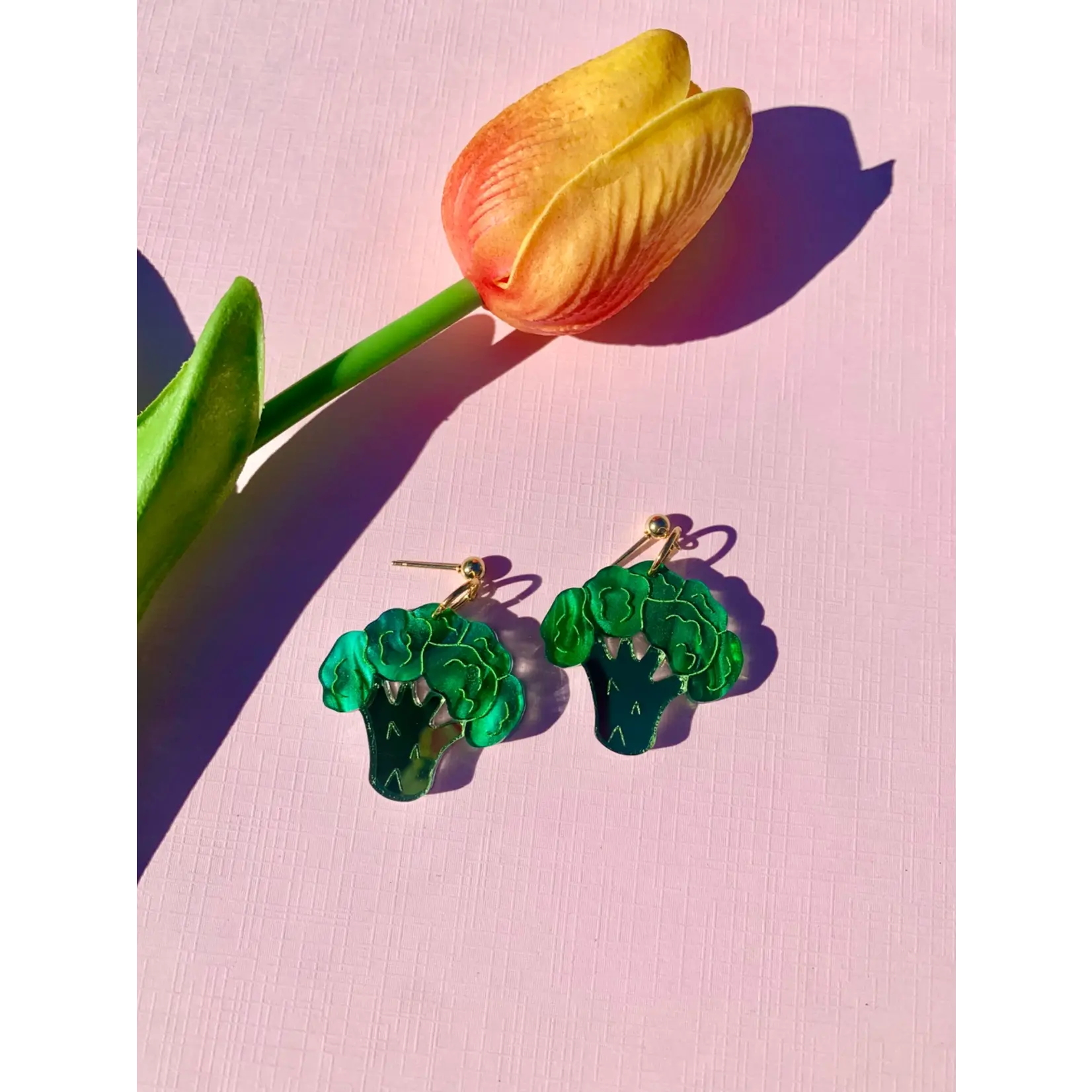 Not Picasso Mini Broccoli Earrings