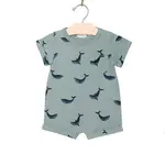 City Mouse Studio Romper- Blue Whale