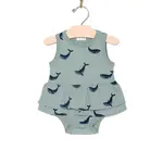 City Mouse Studio Skirted Bodysuit- Whales