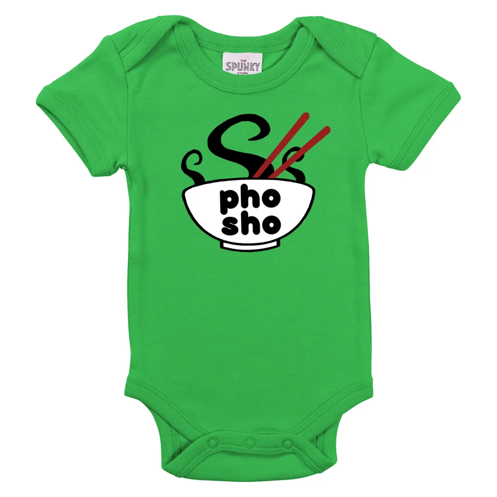 Spunky Stork Pho Sho Onesie-Green