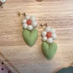 Honey Loom Designs Blooming Heart Earrings