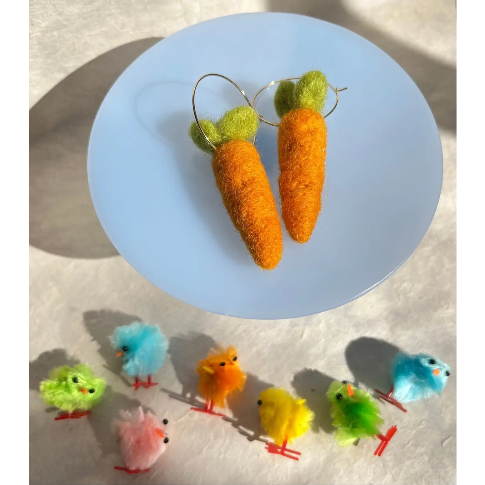 Honey Loom Designs Carrot Earring