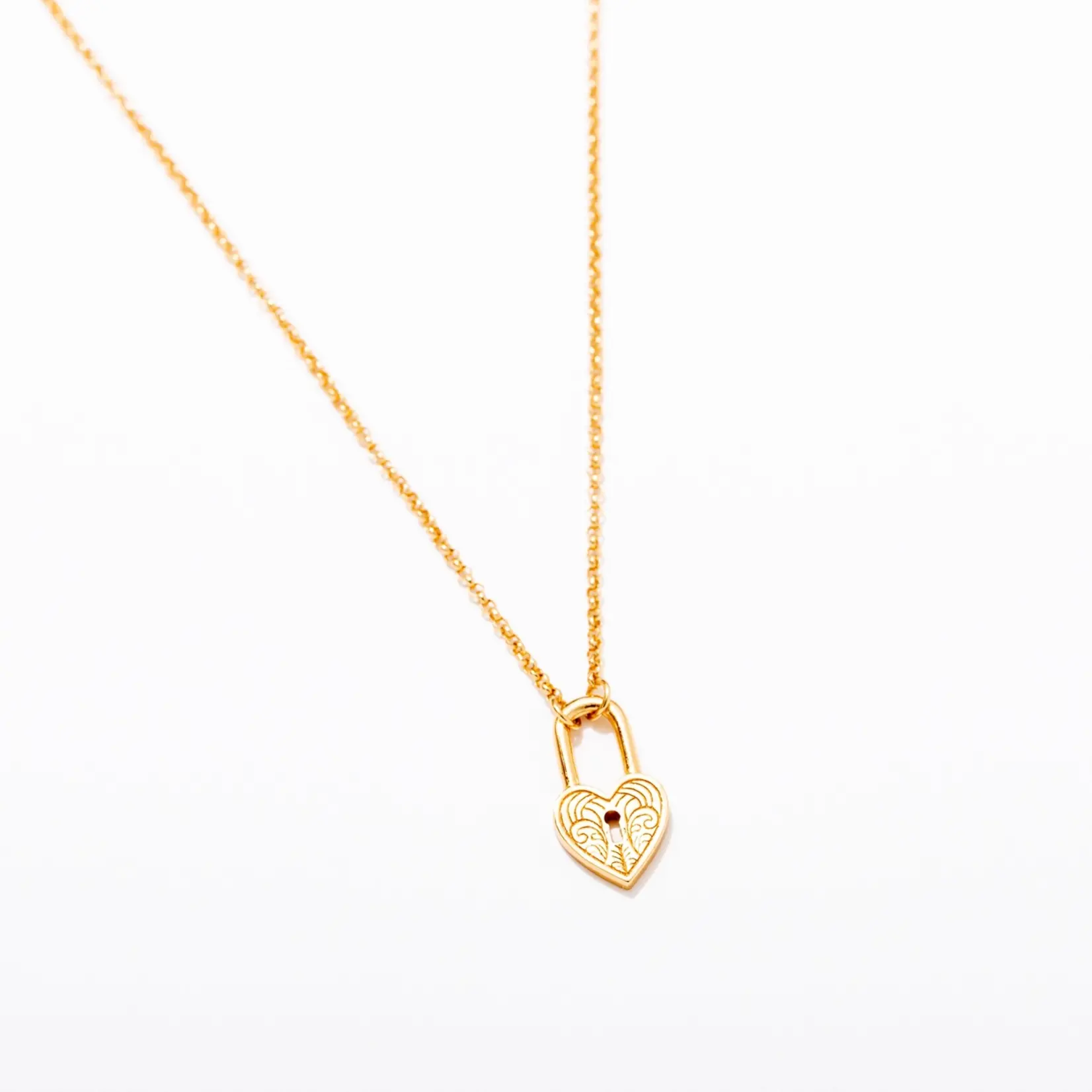 Larissa Loden Alicia Lock Charm Necklace