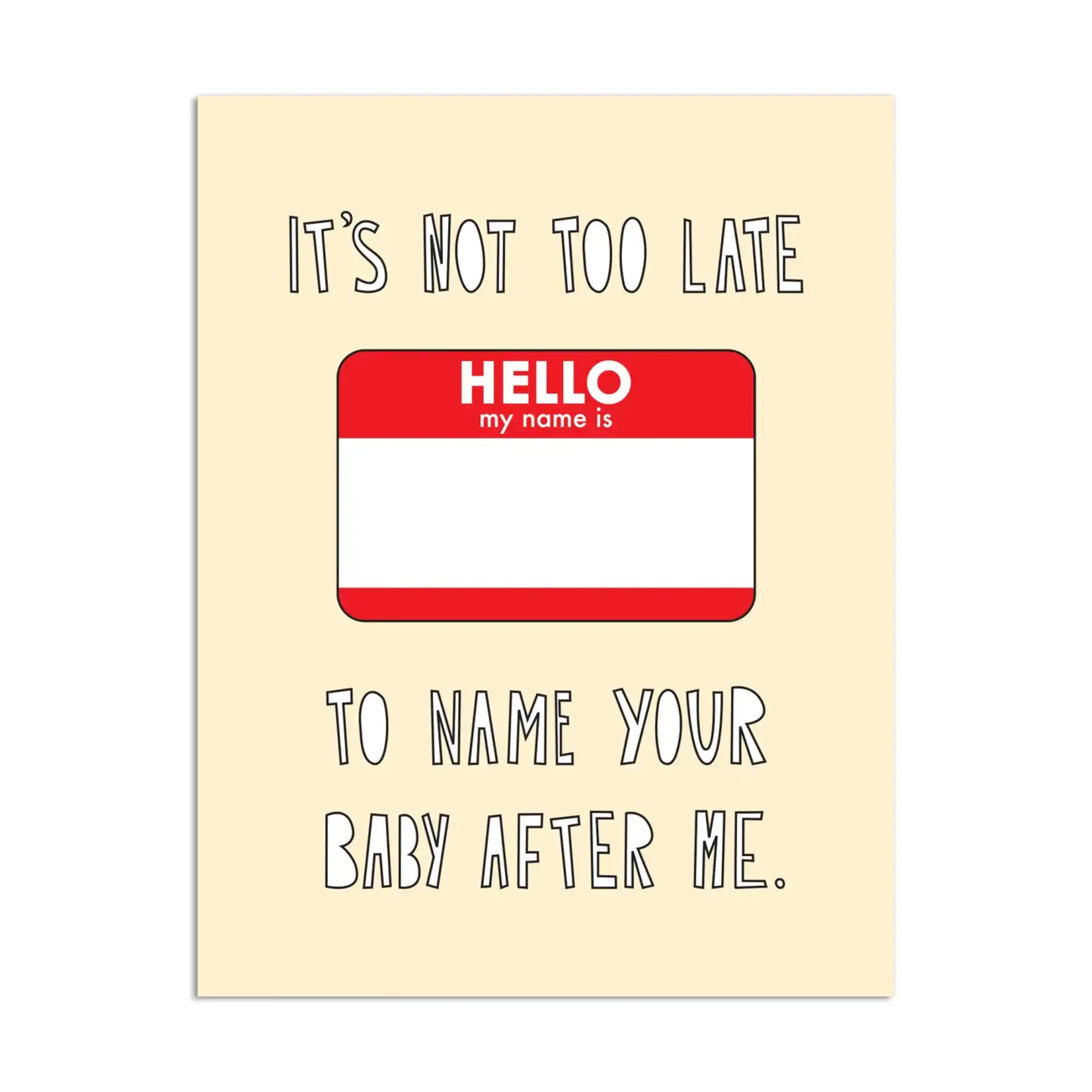 Near Modern Disaster Named After Me Card