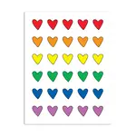 Near Modern Disaster Rainbow Hearts Card