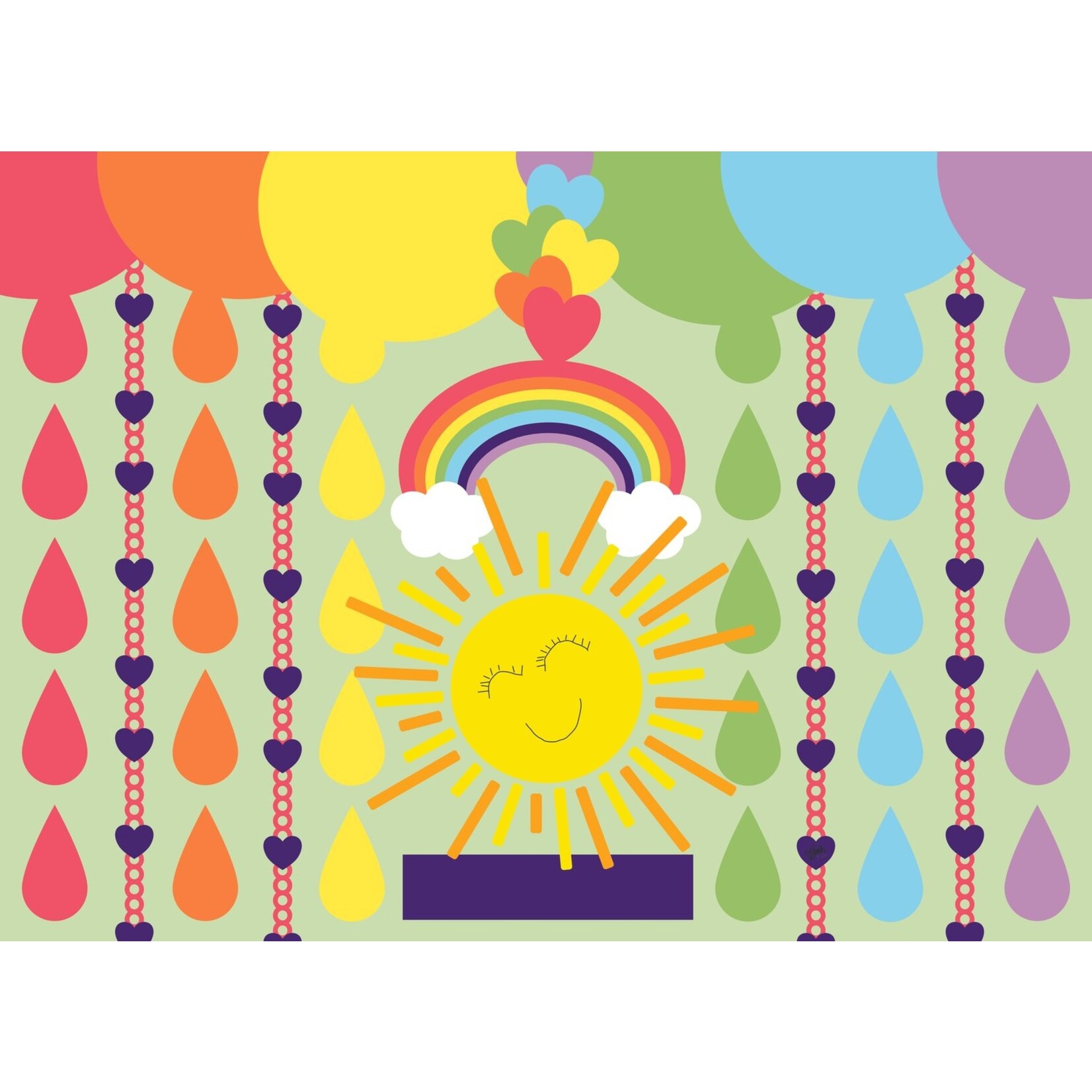 Lavender & Berries 18pc Puzzle-Colorful Rain