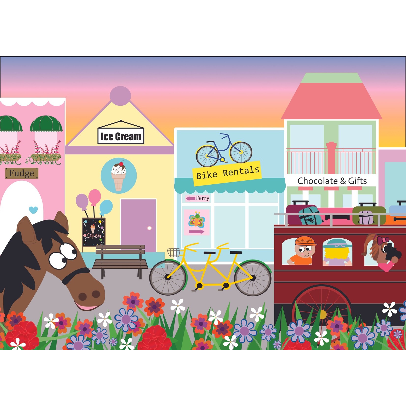 Lavender & Berries 18pc Puzzle-Town