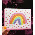 Ash + Chess Painted Rainbow Card