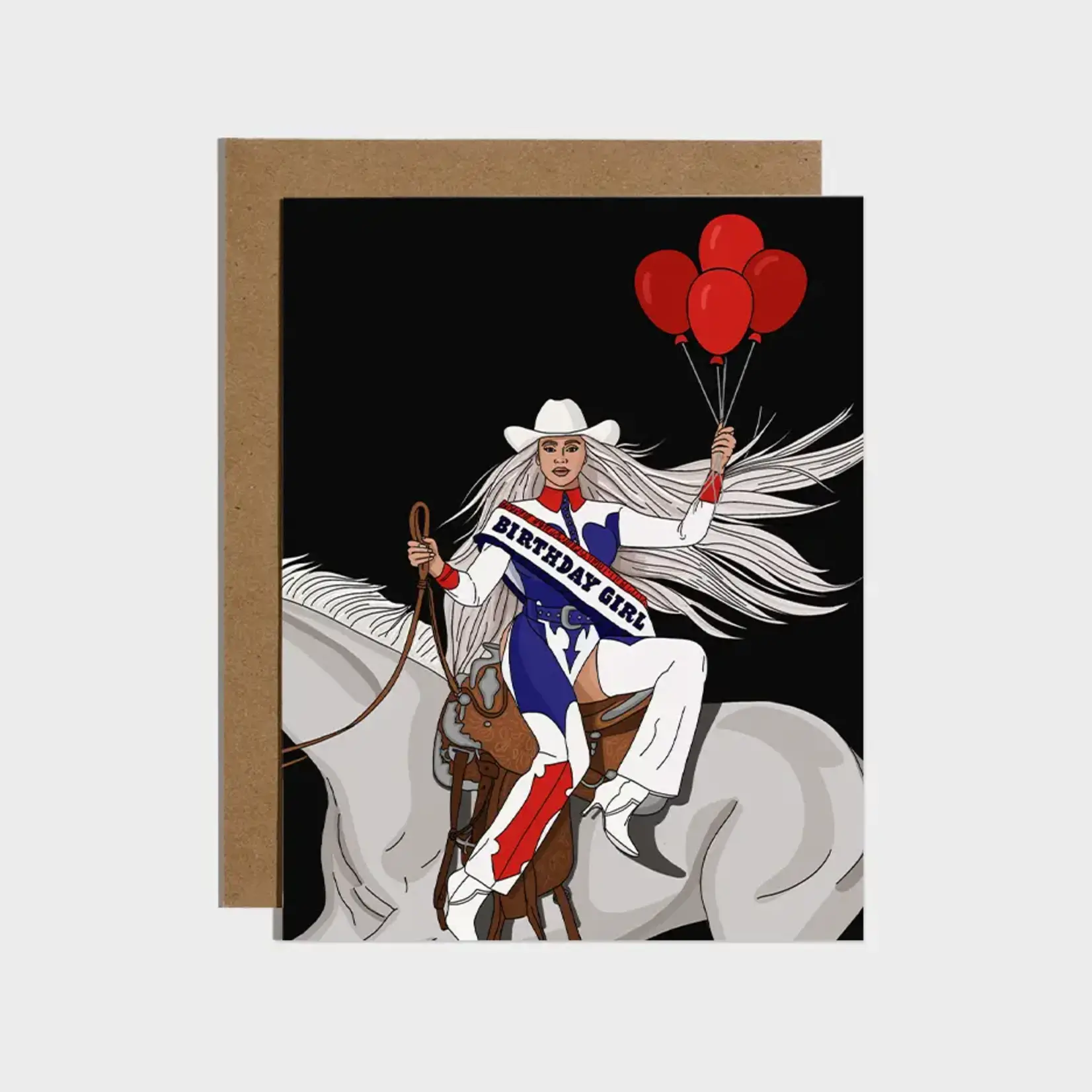 Brittany Paige Cowboy Birthday Girl Card
