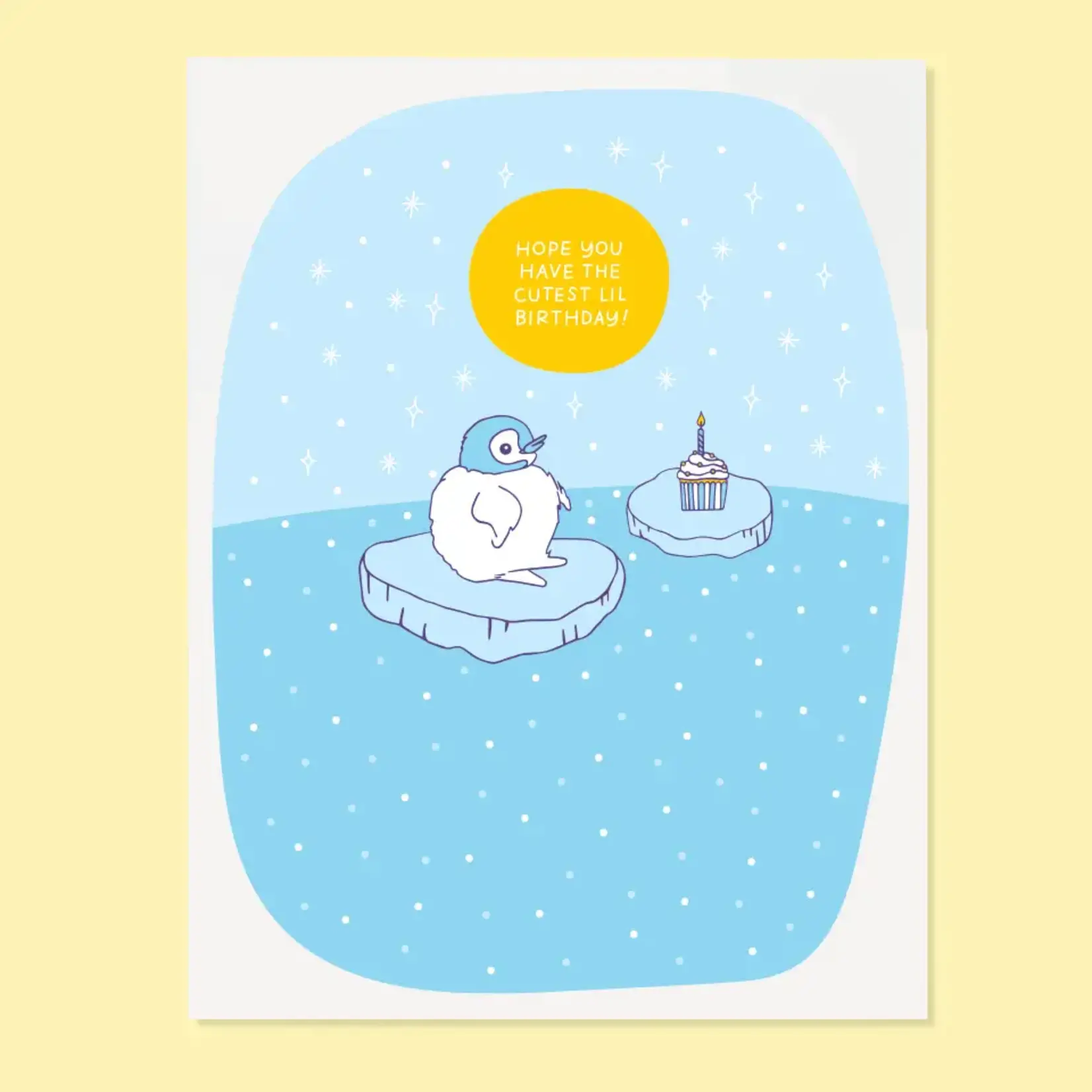 The Good Twin Penguin Lil Bday Card