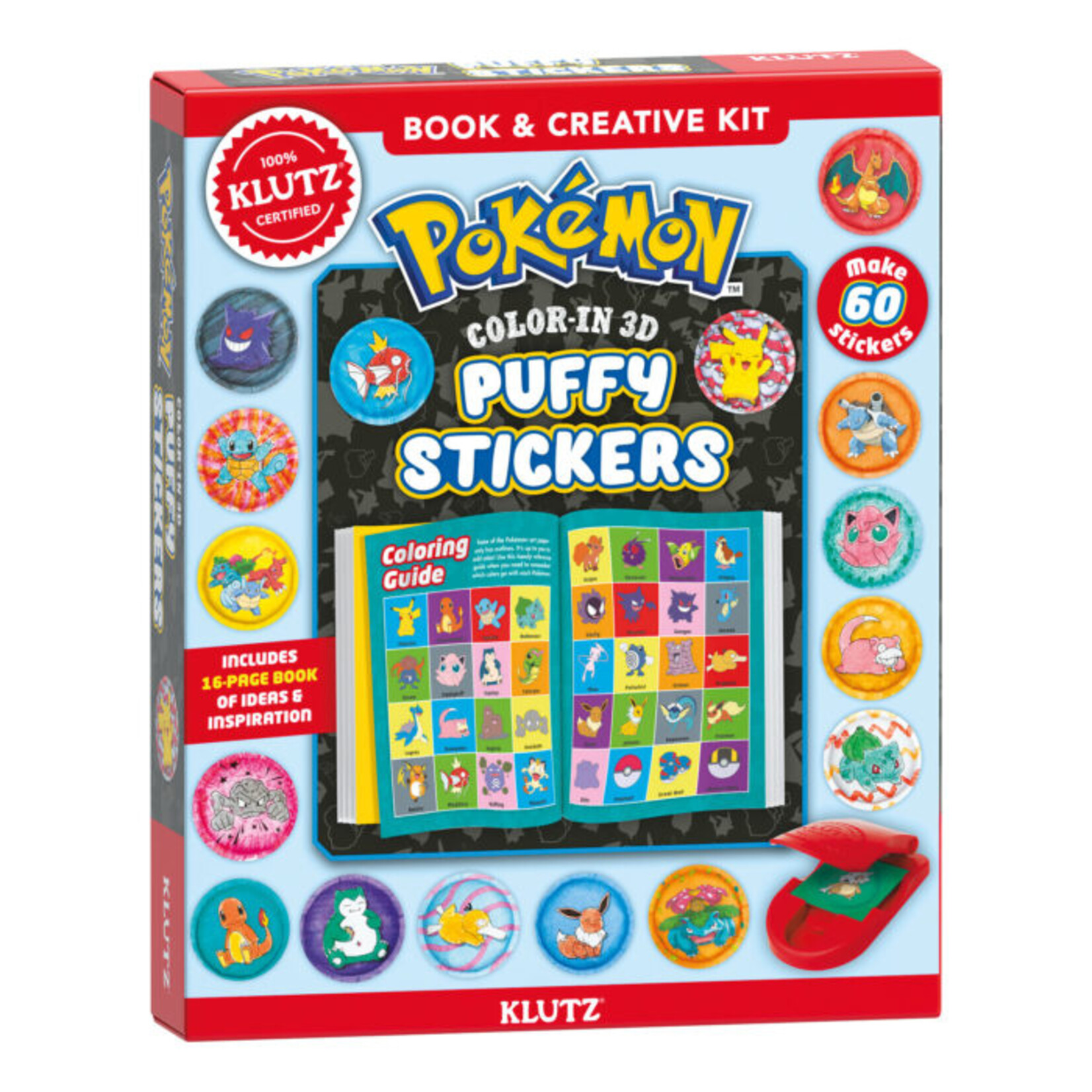 Klutz POKEMON COLOR-IN 3D  STICKERS