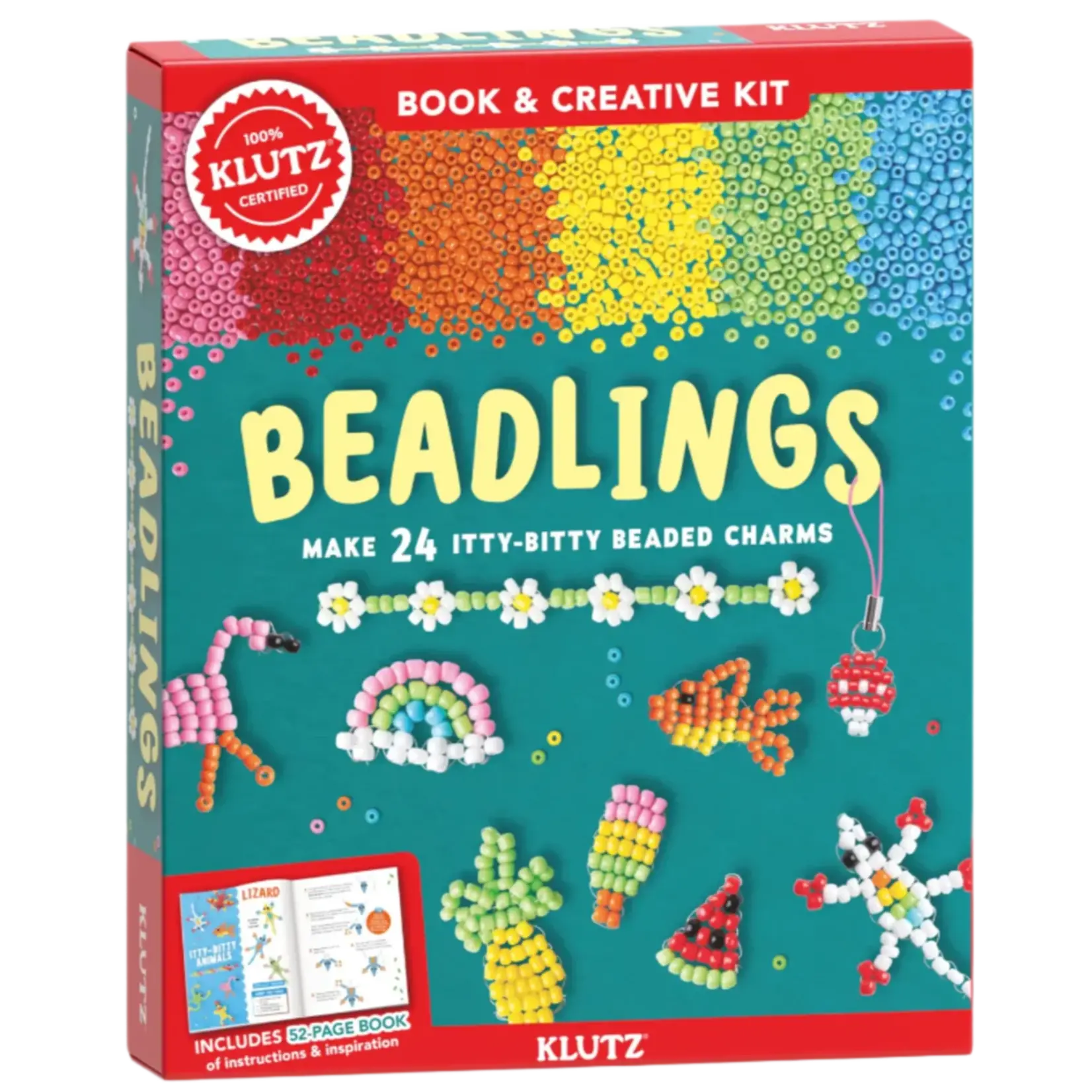 Klutz BEADLINGS: MAKE 24 ITTY- BITTY BEADED CHARMS