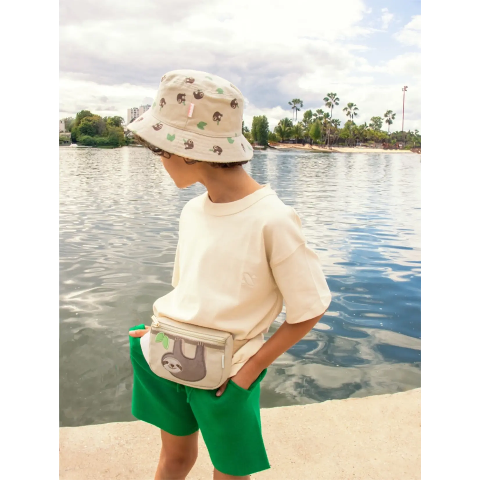 Rockahula Kids Sleepy Sloth Reversible Bucket Hat