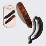 Kitsch Pony Clips 2pc- Black & Tort