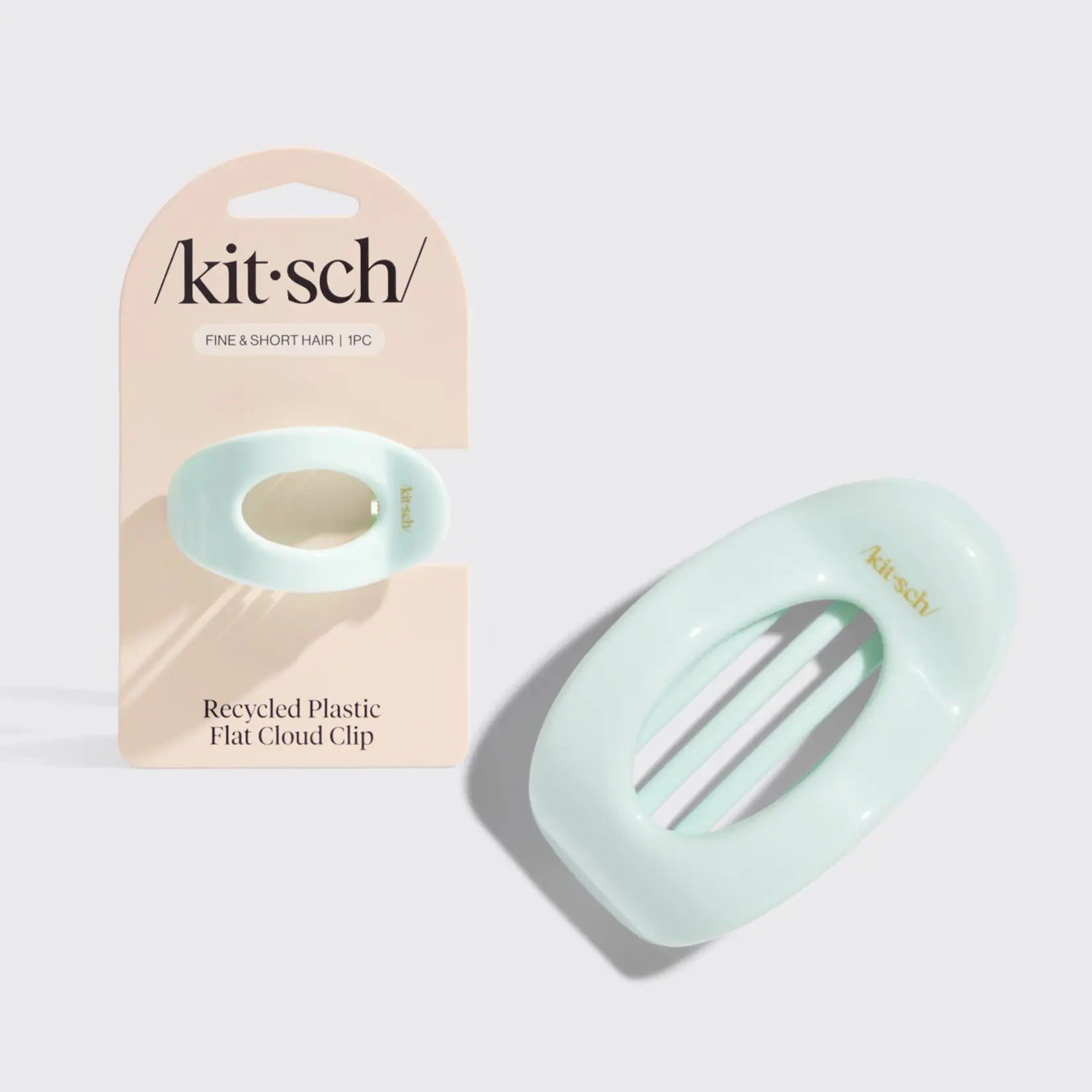 Kitsch Small Flat Cloud Clip - Sage Leaf