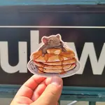 Santi of all Trades Pancakes Lover Rat Sticker