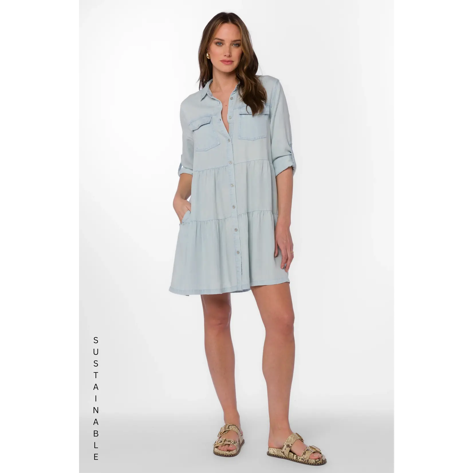 Velvet Heart Bree Tab Sleeve Dress