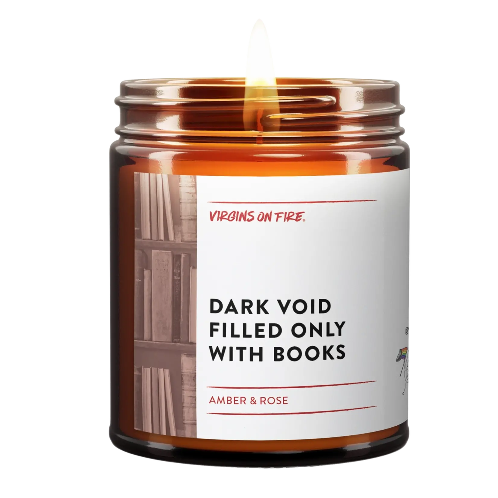 Virgins on Fire Dark Void Filled Only with Books
