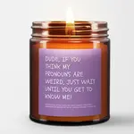 Virgins on Fire Weird Pronouns Candle