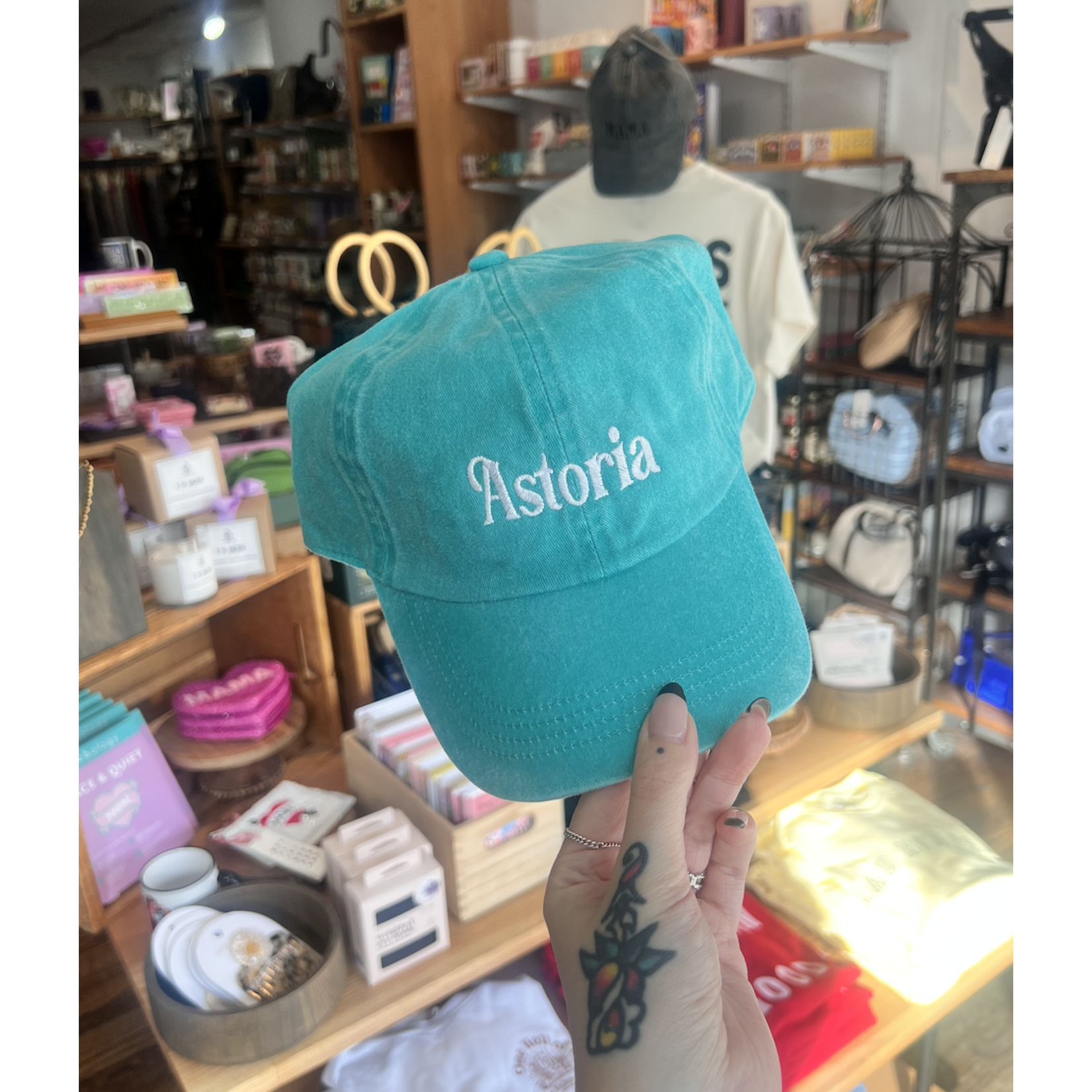 David & Young Astoria Cap-Turquoise