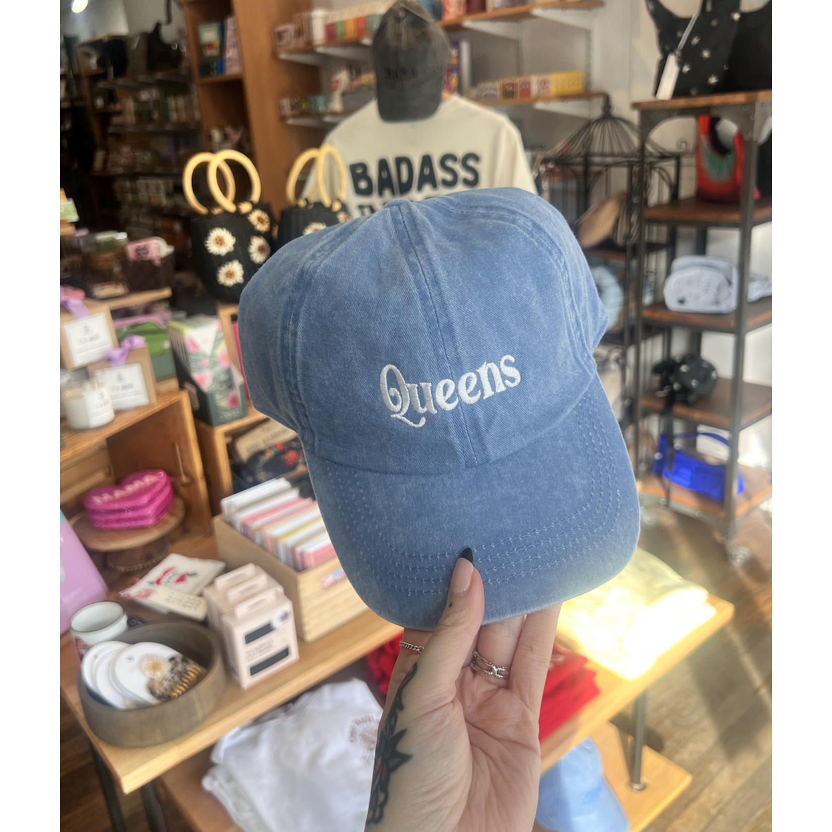David & Young Queens Cap Type 2-Denim Blue