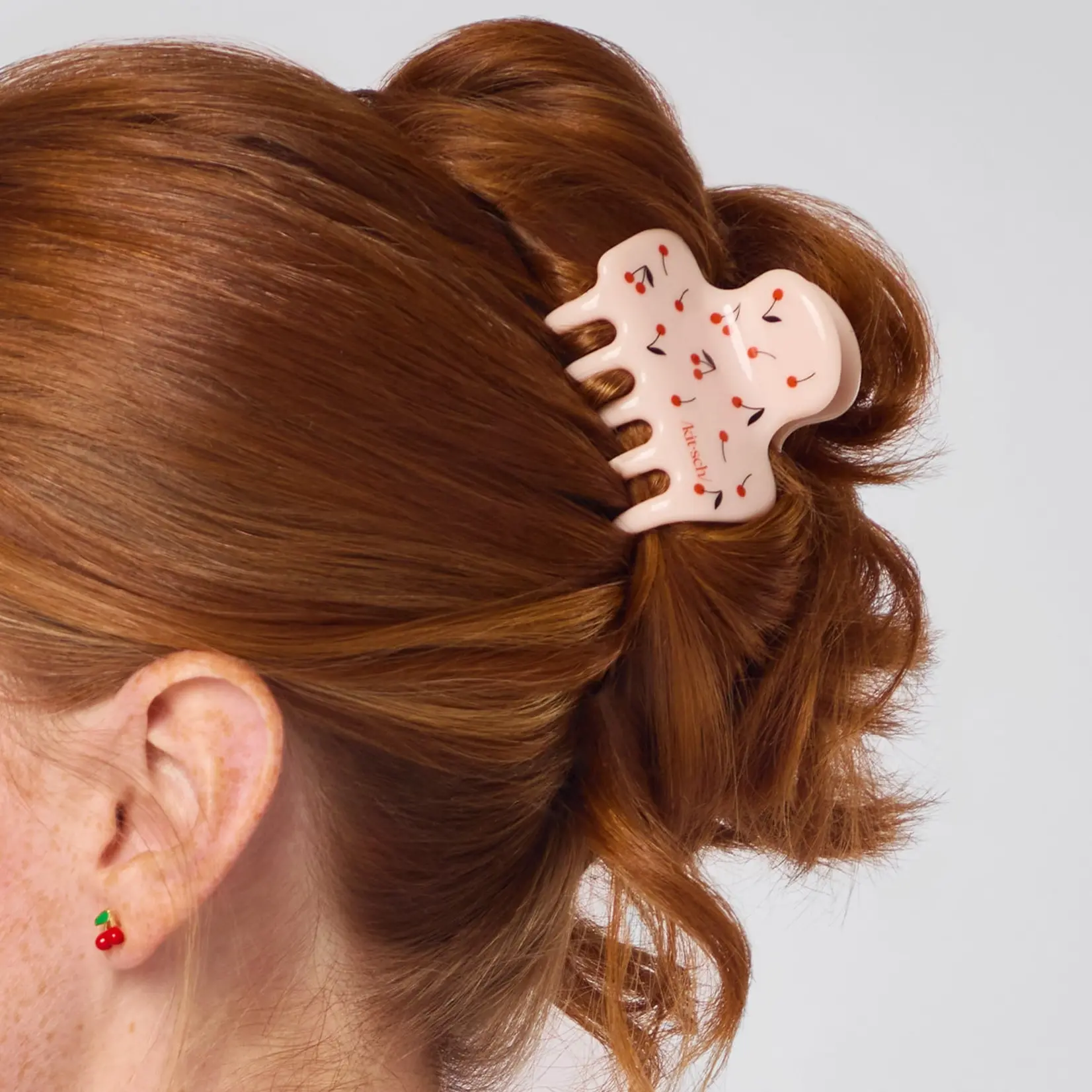 Kitsch Medium Cloud Clip - Cherry Print