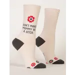 Blue Q Don't Make Mommy Socks