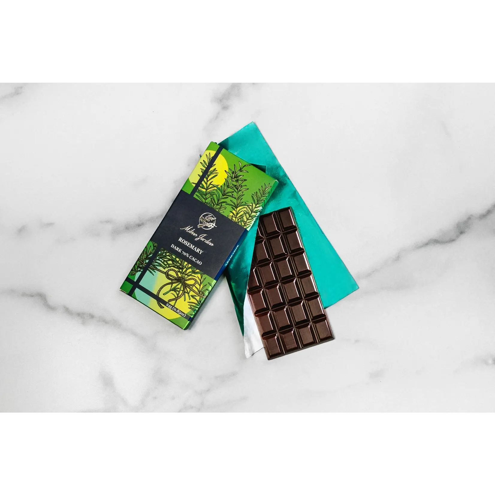 Milene Jardin Chocolatier Rosemary Chocolate Bar