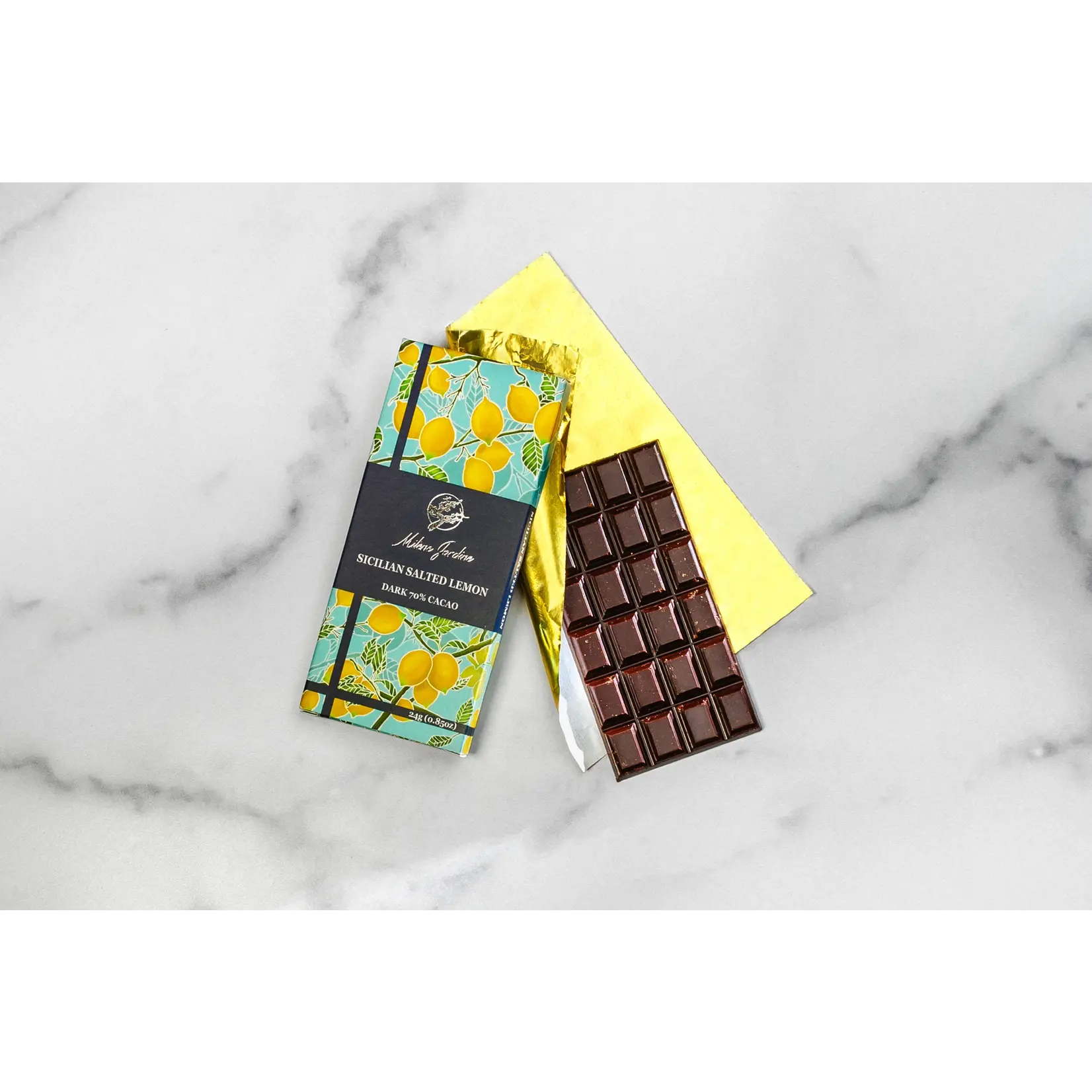Milene Jardin Chocolatier Salted Lemon Chocolate Bar