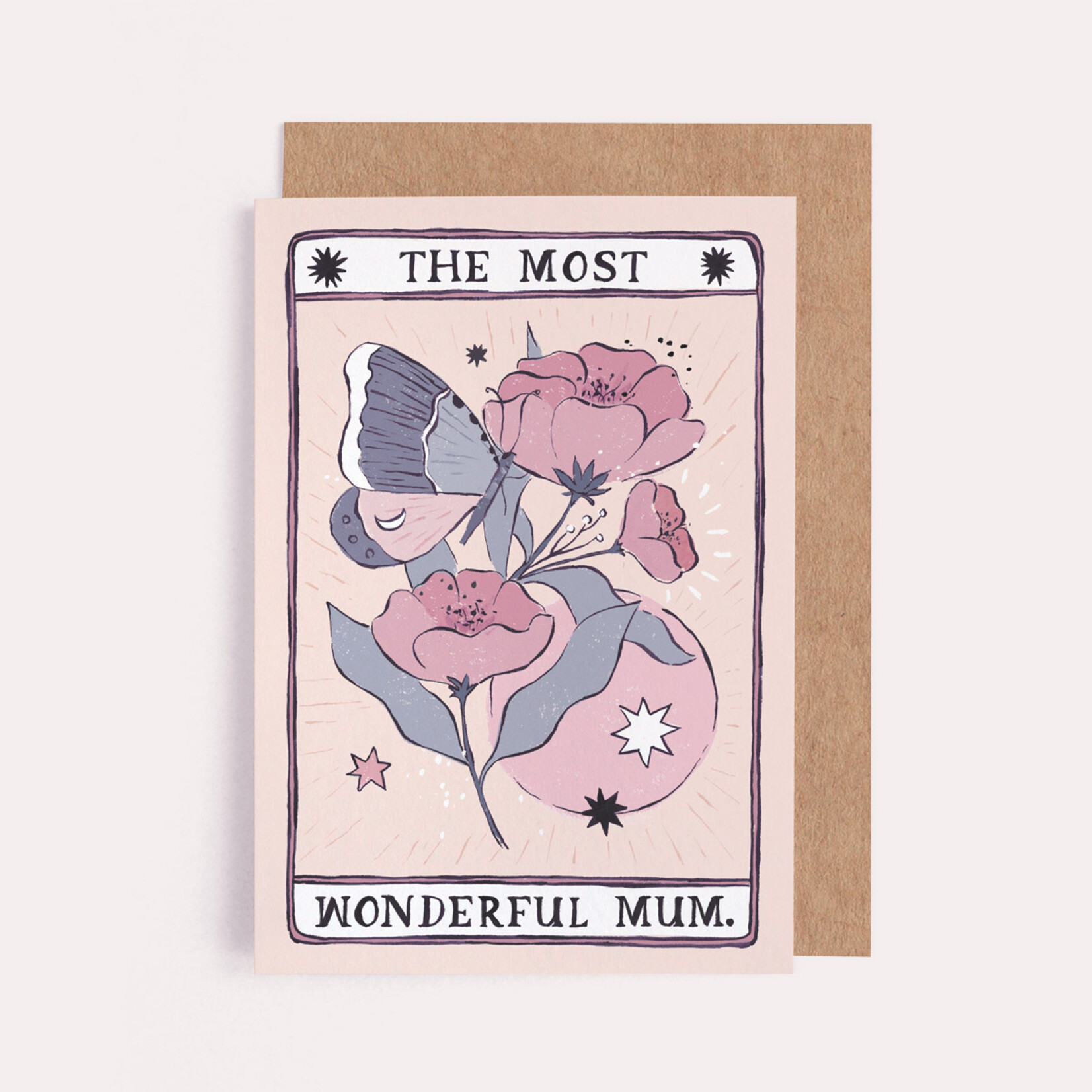 Sister Paper Co. Tarot Flower Mum Card