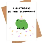 IEJ Studio Economy Frog Birthday Card