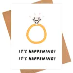 IEJ Studio It's Happening Wedding Card