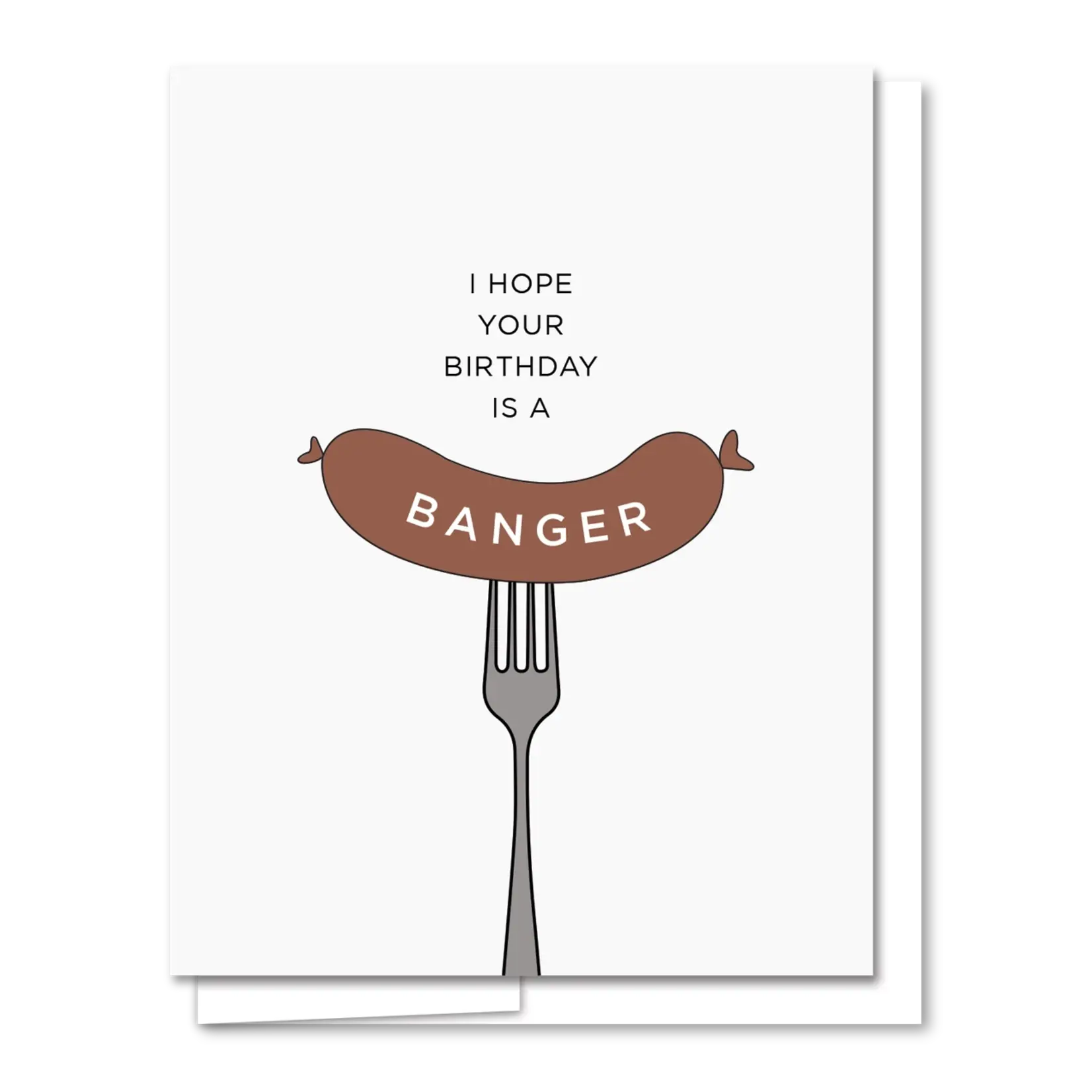 Quick Brown Fox Letterpress Banger Birthday