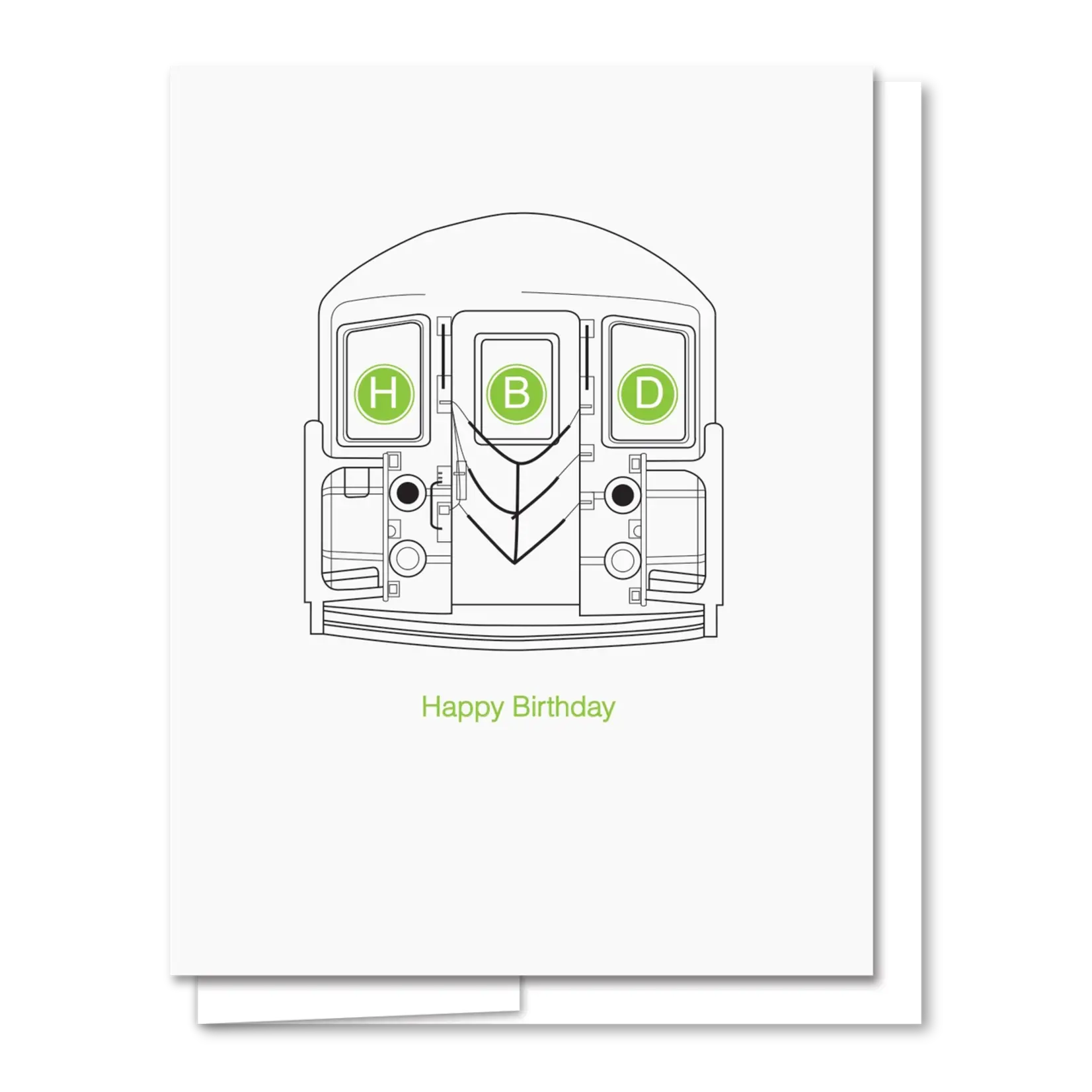 Quick Brown Fox Letterpress Subway Birthday